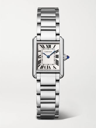 Cartier Orologio 29,5 Mm In Acciaio Inossidabile Tank Must De Cartier - Argento