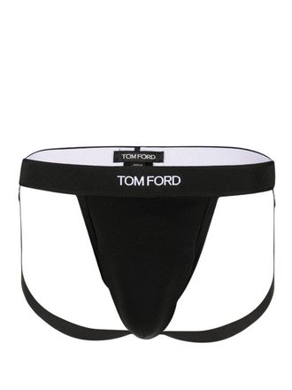 Tom Ford Slip met logoband - Zwart