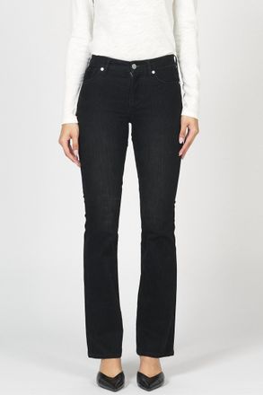 Dear John Denim Jaxtyn Suede Bootcut Jean In Black