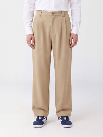 A.P.C. A. P.C. Ricky Wide-Leg Pleated Cotton Trousers