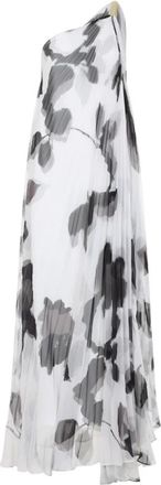 Max Mara Pianoforte Fuggito Lange Jurk - Dames - Avondkleed - Veelkleurig - XS - Polyester - Kleedjes
