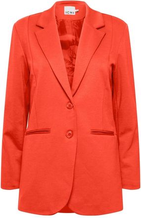 Ichi Ihkate SUS Oversized Blazer - - Jackets - Donna - Rosso - S