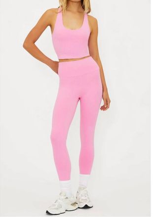 Beach Riot Piper Legging In Berry Love Waffle