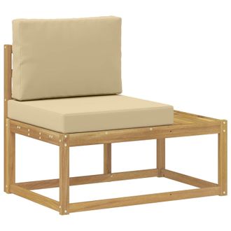 vidaXL Sof&aacute; De Esquina Exterior Con Coj&iacute;n Blanco 91 X 63 X 73 Cm Vidaxl