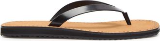 The Row The Row City Leather Flip Flops - Black - 37 (IT37 / UK4)