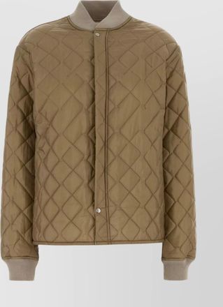 Maison Margiela quilted bomber jacket with ribbed cuffs and collar