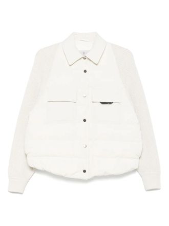 Brunello Cucinelli panelled jacket - White
