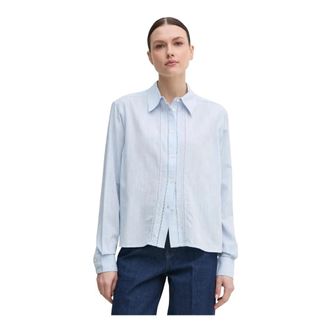 Mos Mosh MOS Mosh, Dames, Blouses & Shirts, Blauw, Maat: XL Katoen