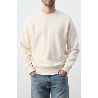 Mango Regular Fit Cotton Sweatshirt in Ecru at Nordstrom, Size Medium