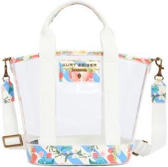 Kurt Geiger Small Hampstead Vinyl Tote in Open White at Nordstrom Rack