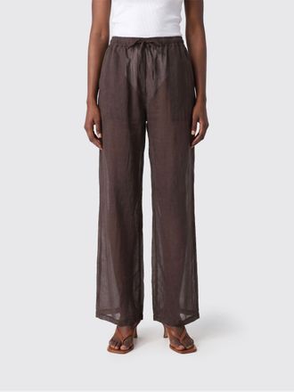 Federica Tosi Pantaloni dritti in cotone con coulisse