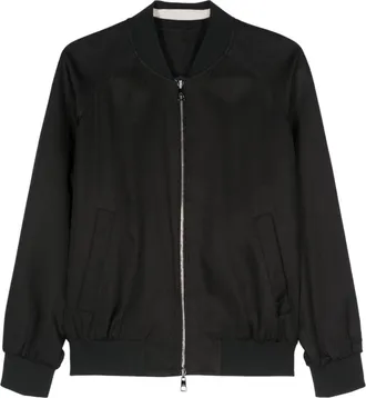 Neil Barrett Easy Fit reversible bomber jacket - men - TENCEL/Polyester/Viscose - S - Black