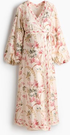 H&M MAMA Wickelkleid - Beige