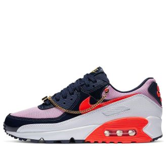 Nike (WMNS) Nike Air Max 90 Cuban Link - Navy Pink CZ8099-100