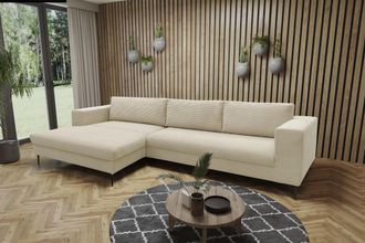 Domo Collection Ecksofa »Modica, zeitlos und elegant, L-Form« moderne Optik mit extrabreiter Recamiere, auch in Cord