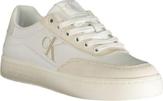 Calvin Klein Logo-Embroidered Low-Top Sneaker - White