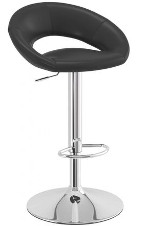 Netfurniture Serene Breakfast Bar Stool Height Adjustable in Black