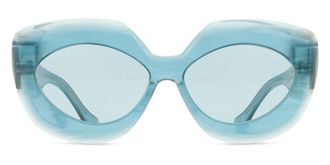 Agent Provocateur Edena Turquoise Pearl Womens Sunglasses Blue Size 57