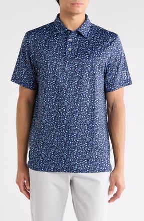PGA TOUR Short Sleeve BBQ Printed Polo in Peacoat at Nordstrom Rack, Size X-Large