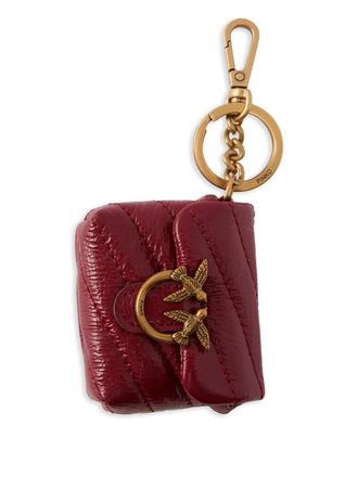 Pinko Love quilted birds AirPods case - Red