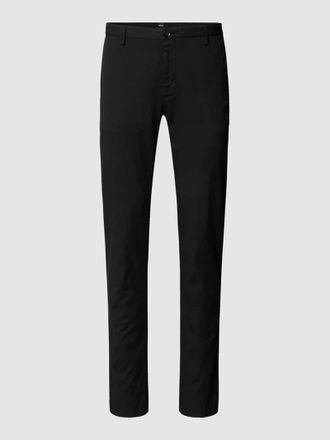 HUGO BOSS Slim Fit Chino mit Stretch-Anteil Modell Rice in Black, Gr&ouml;&szlig;e 56
