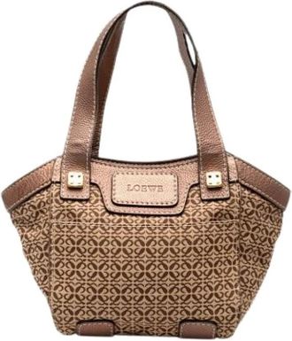 Loewe Pre-owned Handbags, female, Brown, Size: ONE SIZE Pre-owned Tote Bag