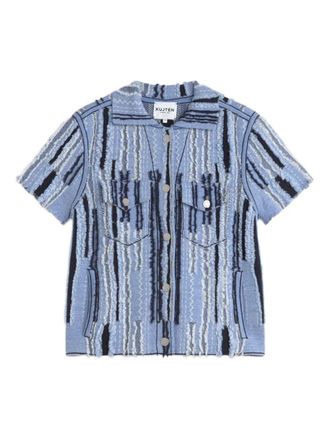 Kujten Vest met print - Blauw