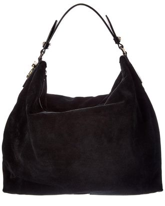 Jimmy Choo London Ana Small Suede & Leather Hobo Bag
