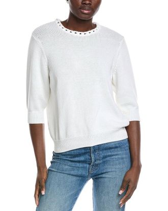 Autumn Cashmere Crocheted Sweater