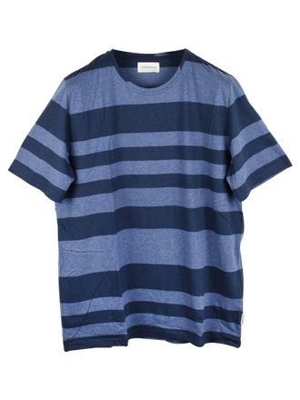 Oliver Spencer Navy Striped Top Size XL