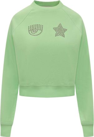 Chiara Ferragni Felpa Eye Star 310 - Verde
