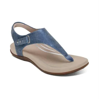 Aetrex Womens Ellie Sandal In Blue