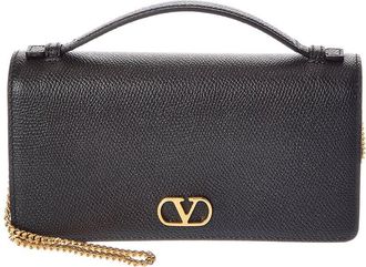 Valentino Vlogo Signature Leather Wallet On Chain