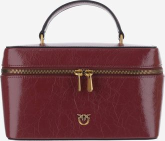 Pinko Pinko leren toilettas met logo
