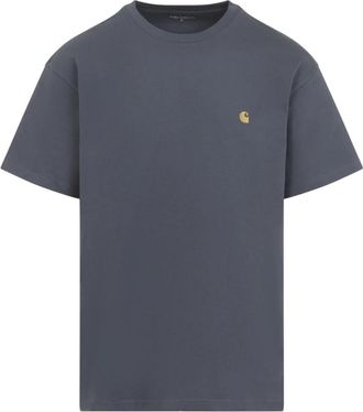 Carhartt Work in Progress S/S Chase T-Shirt - Heren - T-shirts - Grijs - S - Katoen - Tops