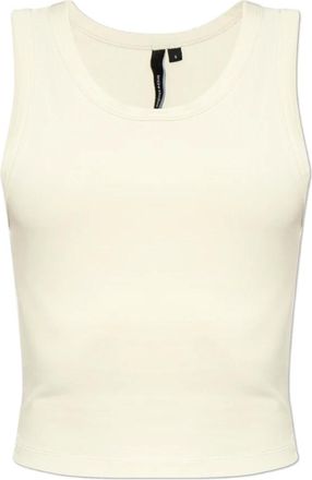 Entire studios Sleeveless Tops, female, Beige, Size: 2XS Cropped Top