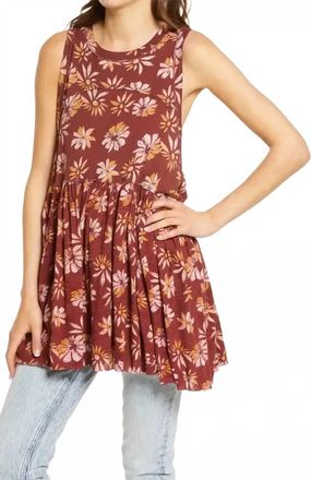 Free People Madison Floral Tank Top Print In Multi Combo