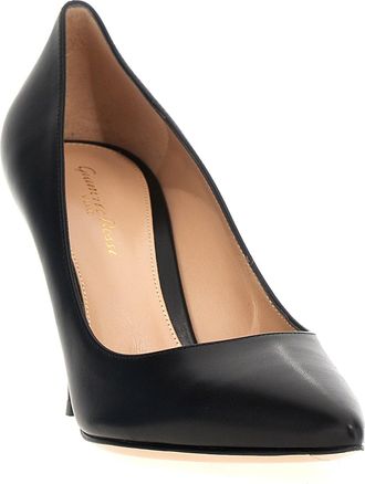 Gianvito Rossi Womens Black Calfskin High Heel Pumps