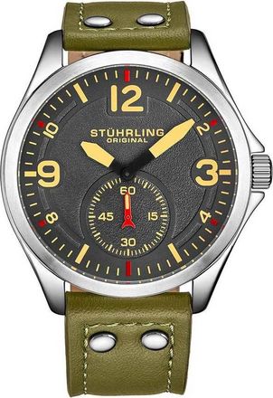 St&uuml;hrling Aviator Grey Dial Mens Watch M15398