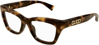 Gucci Cat-eye Optical Frame - Dames - Brillen - Veelkleurig - 51 MM - Leer - Accessoires