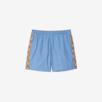 Burberry Check Trim Swim Shorts