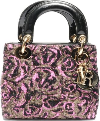 Dior Borsa a mano Cheetah Lady Dior two-way 2011 - Rosa