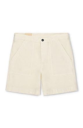 Fortela Rebelt Cotton Pocket Bermuda in Off White at Nordstrom, Size 32 Eu