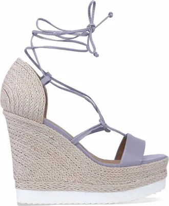 Carrano Womens Mia Wedge Sandal In Lilac