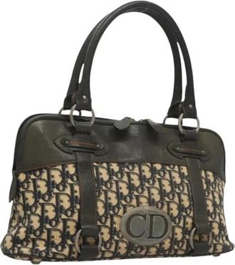 Dior Pre-owned Vintage Trotter Canvas Handtas - Dames - Vintage Handtas - Veelkleurig - ONE Size - Leer - Vintage