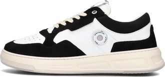 Off the Pitch Schoenen, Heren, Zwart, 40 EU, Su&egrave;de, Witte Leren Sneakers met Zwarte Su&egrave;de