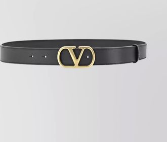 Valentino Garavani adjustable logo leather belt