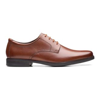 Clarks Formele Veterschoen - Heren - Nette schoenen - Bruin - 42 1/2 EU - Leer - Schoenen