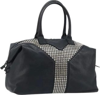 Saint Laurent Pre-owned Handbags, female, Black, Size: ONE SIZE Pre-owned Boston Bag