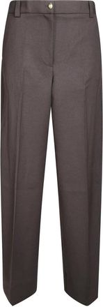 Pinko Straight Broeken - Dames - Straight fit broeken - Bruin - M - Broeken